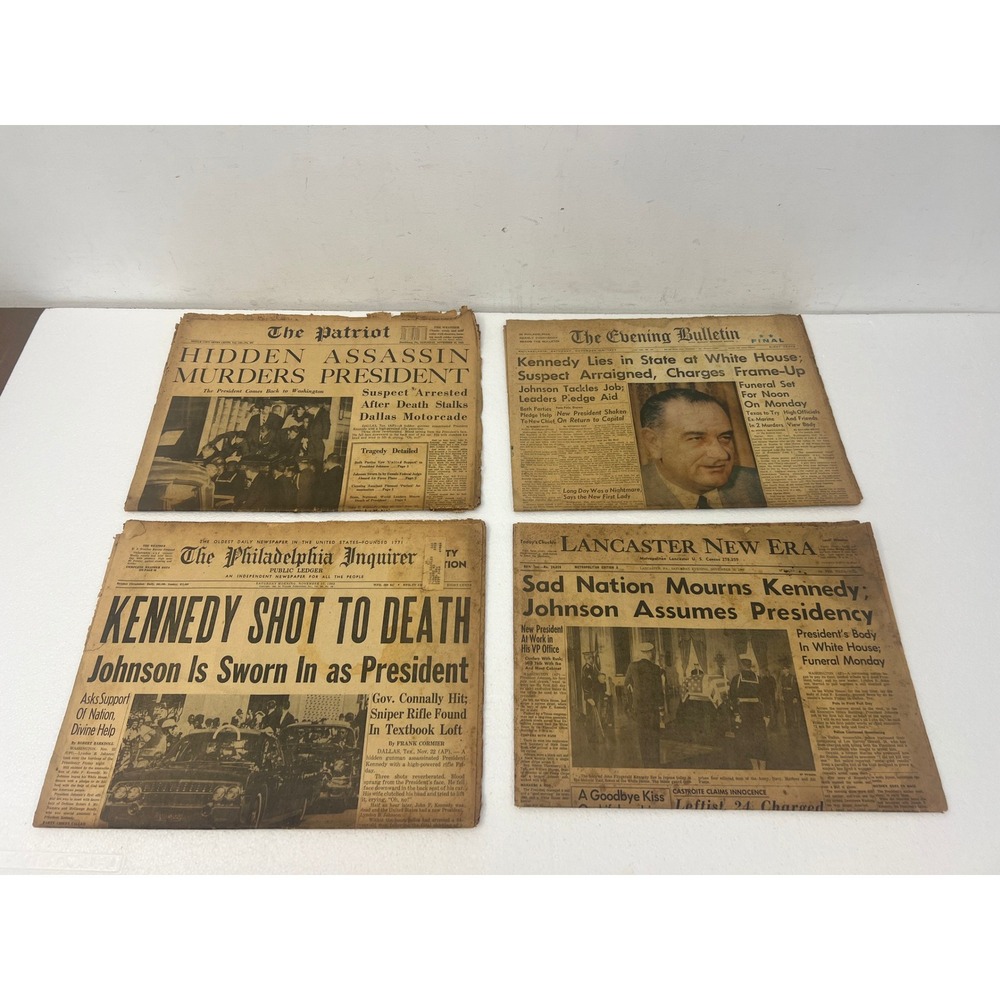 1963 Lancaster PA Newspaper Lot JFK Assassination Intelligencer Journal New Era - Picture 10 of 16